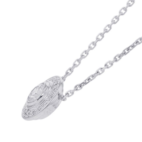 カルティエ ネックレス ダムール パヴェ ダイヤモンド 中石0.19ct K18WGホワイトゴールド N7406700 Cartier GIA鑑定書付き ペンダント
