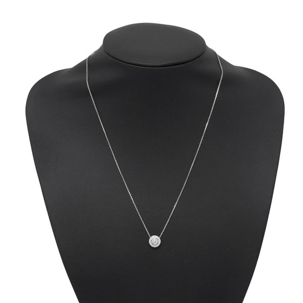 カルティエ ネックレス ダムール パヴェ ダイヤモンド 中石0.19ct K18WGホワイトゴールド N7406700 Cartier GIA鑑定書付き ペンダント