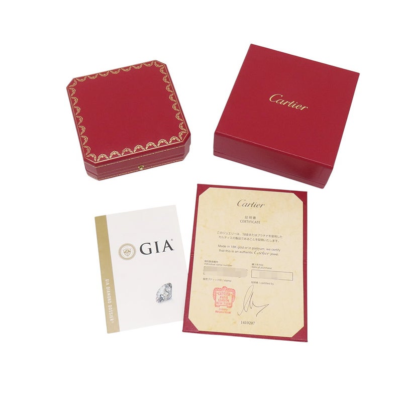 カルティエ ネックレス ダムール パヴェ ダイヤモンド 中石0.19ct K18WGホワイトゴールド N7406700 Cartier GIA鑑定書付き ペンダント