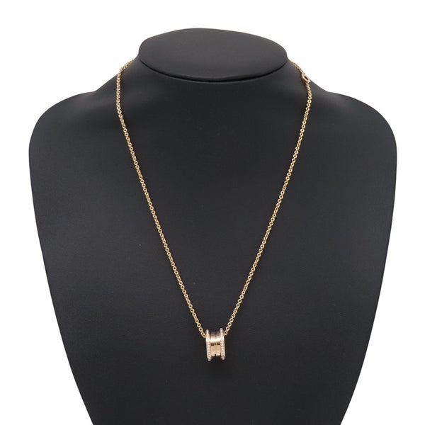 ブルガリ ネックレス ビーゼロワン B-zero1 ダイヤモンド 計0.25ct K18PGピンクゴールド 362344 BVLGARI ペンダント