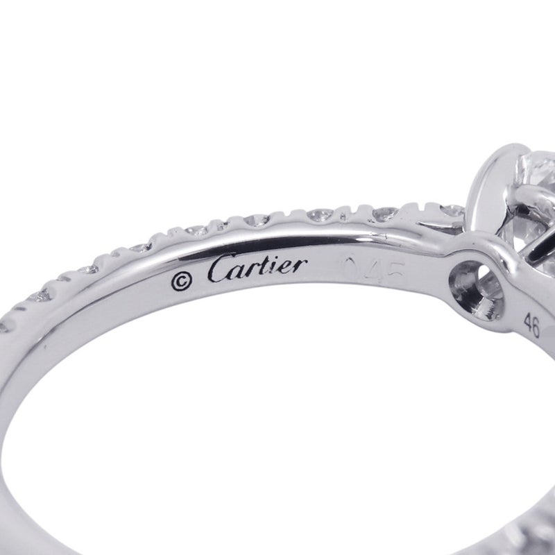 カルティエ リング エタンセル ドゥ カルティエ ソリテールリング ダイヤモンド 中石0.45ct Pt950 サイズ46 N4744300 指輪