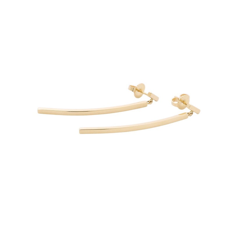 ティファニー ピアス Tワイヤー バー ドロップ K18YGイエローゴールド 62271841 Tiffany&Co. ジュエリー