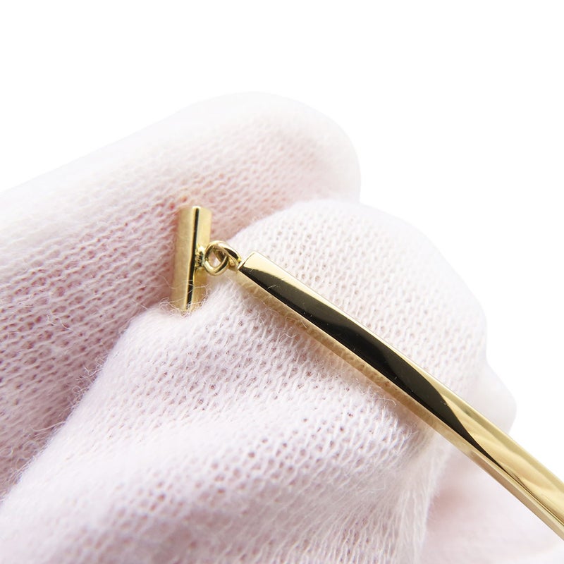 ティファニー ピアス Tワイヤー バー ドロップ K18YGイエローゴールド 62271841 Tiffany&Co. ジュエリー