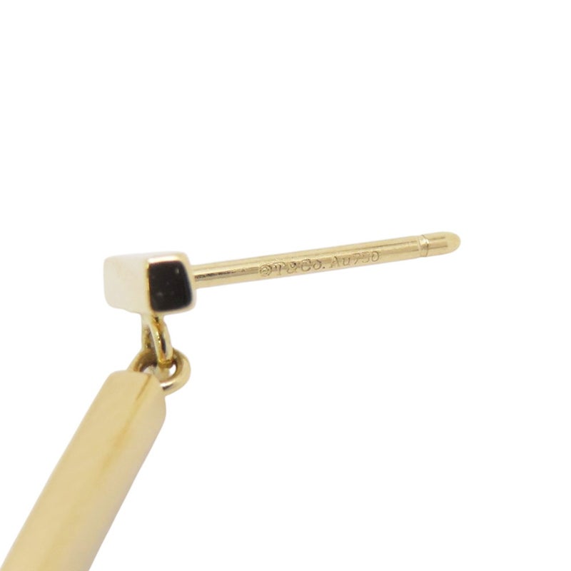 ティファニー ピアス Tワイヤー バー ドロップ K18YGイエローゴールド 62271841 Tiffany&Co. ジュエリー
