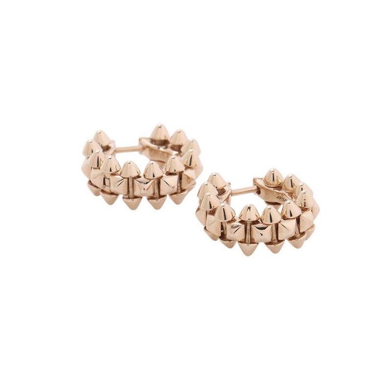 カルティエ ピアス クラッシュ ドゥ カルティエ フープ ミニモデル K18PGピンクゴールド B8301520 Cartier イヤリング