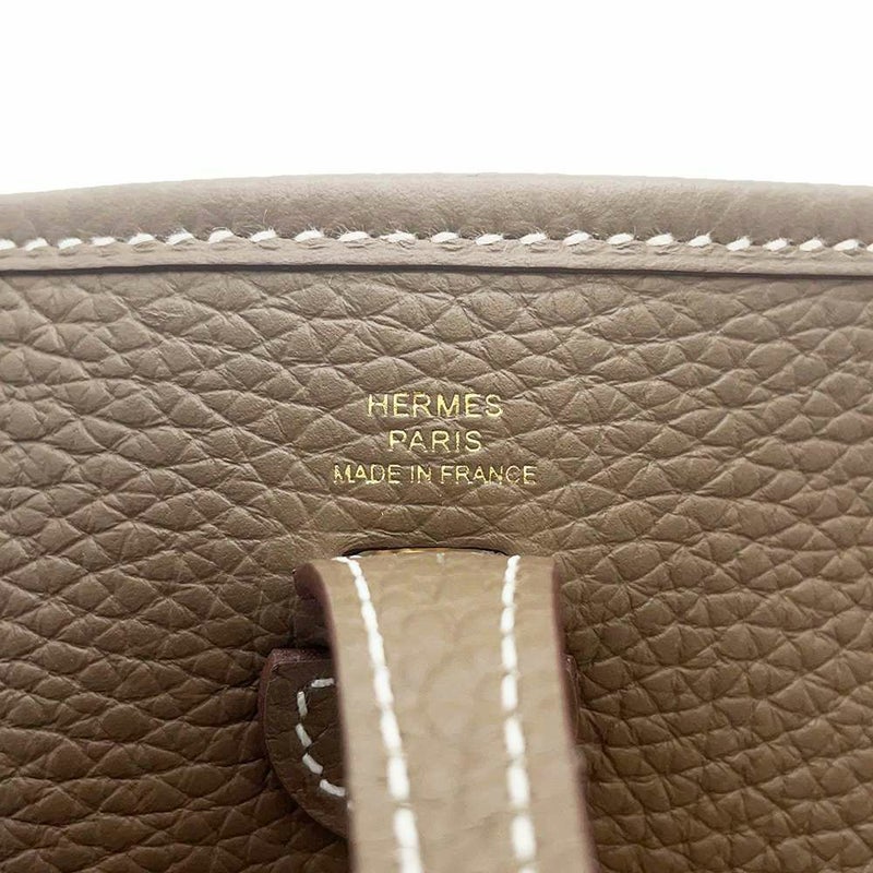 エルメス エブリンTPM アマゾン エトゥープ/ブルーインディゴ/ゴールド金具 トリヨンクレマンス B刻印