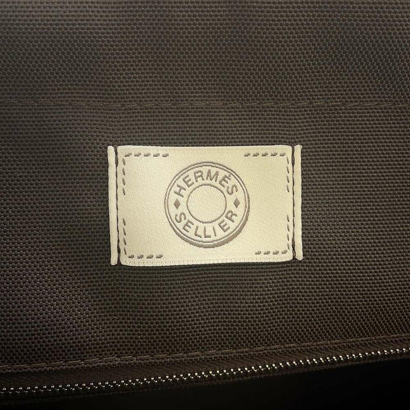 エルメス サックドパンサージュ グルーム SAC DE PANSAGE GROOM ルージュアッシュ/ショコラ/シルバー金具 B刻印 2way
