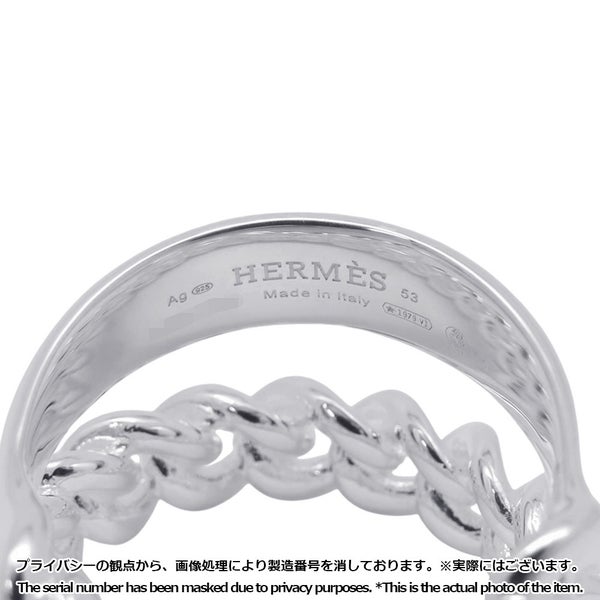エルメス リング ブックルセリエ アンフレクシブルMM SV925シルバー リングサイズ53 HERMES 指輪 ジュエリー