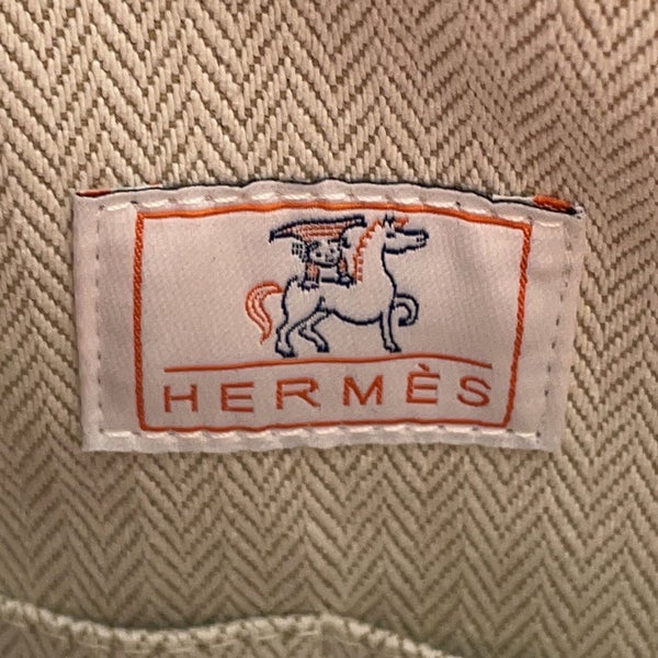 エルメス ハンドバッグ ブリッド・ア・ブラックGM カブリオル テラコッタ/シルバー金具 キャンバス HERMES ポーチ