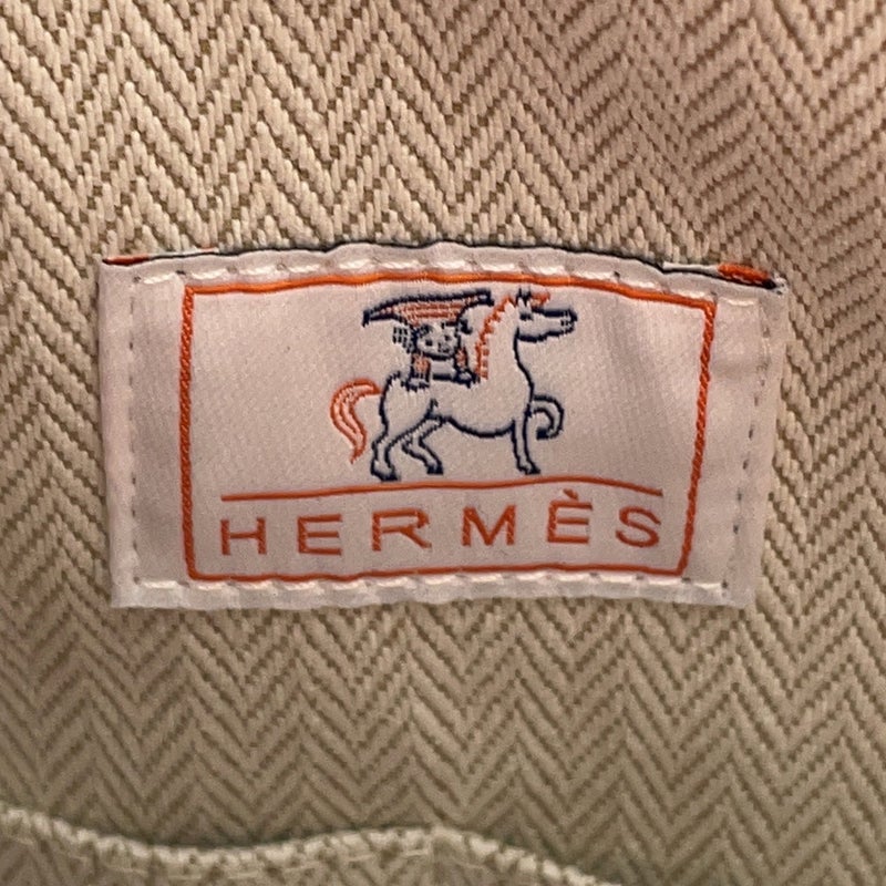 エルメス ハンドバッグ ブリッド・ア・ブラックGM カブリオル テラコッタ/シルバー金具 キャンバス HERMES ポーチ
