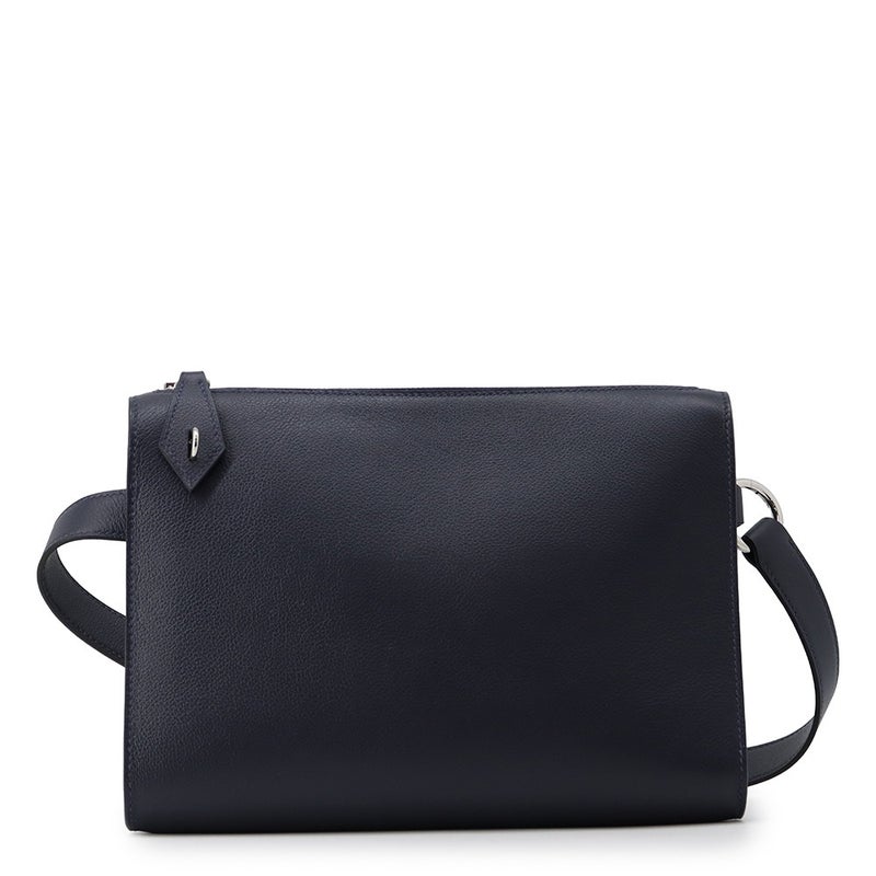 エルメス ショルダーバッグ ボリトル ブルーネイビー/シルバー金具 エバーグレイン B刻印 クラッチバッグ メンズ