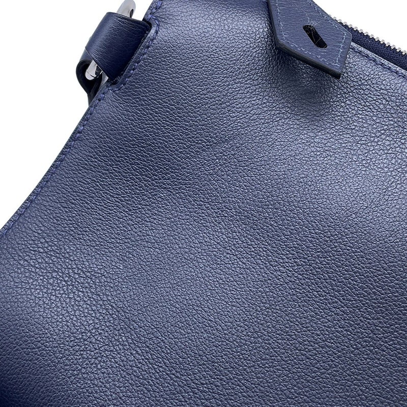 エルメス ショルダーバッグ ボリトル ブルーネイビー/シルバー金具 エバーグレイン B刻印 クラッチバッグ メンズ