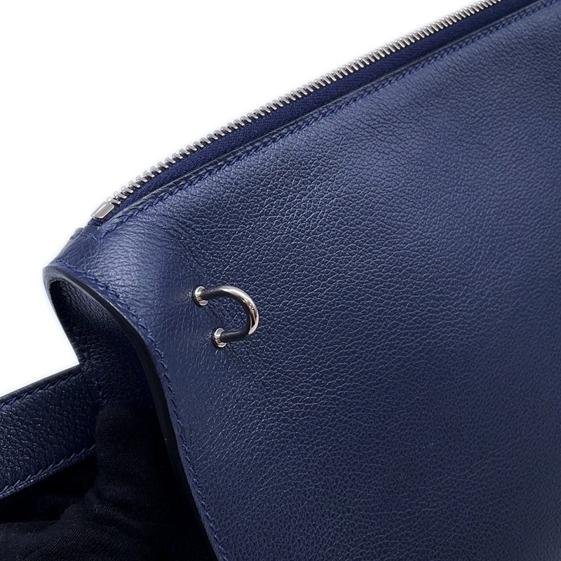 エルメス ショルダーバッグ ボリトル ブルーネイビー/シルバー金具 エバーグレイン B刻印 クラッチバッグ メンズ