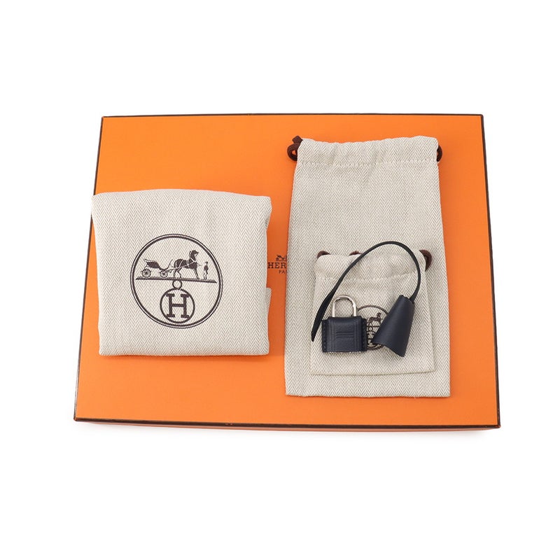 エルメス ショルダーバッグ ボリトル ブルーネイビー/シルバー金具 エバーグレイン B刻印 クラッチバッグ メンズ