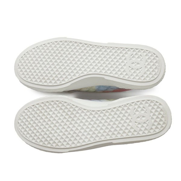 シャネル スニーカー ココマーク ローカット レースアップ レディースサイズ38C CHANEL 靴