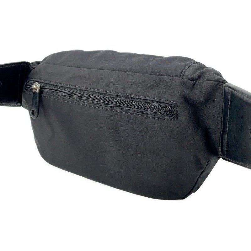 バーバリー ボディバッグ ロゴ ナイロン 8025668 BURBERRY ウエストポーチ 黒