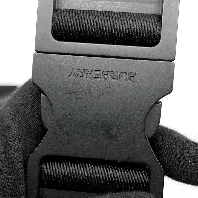 バーバリー ボディバッグ ロゴ ナイロン 8025668 BURBERRY ウエストポーチ 黒