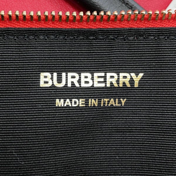 バーバリー ハンドバッグ BTロゴ フリンジ フラッグバッグ レザー 8046596 BURBERRY 白
