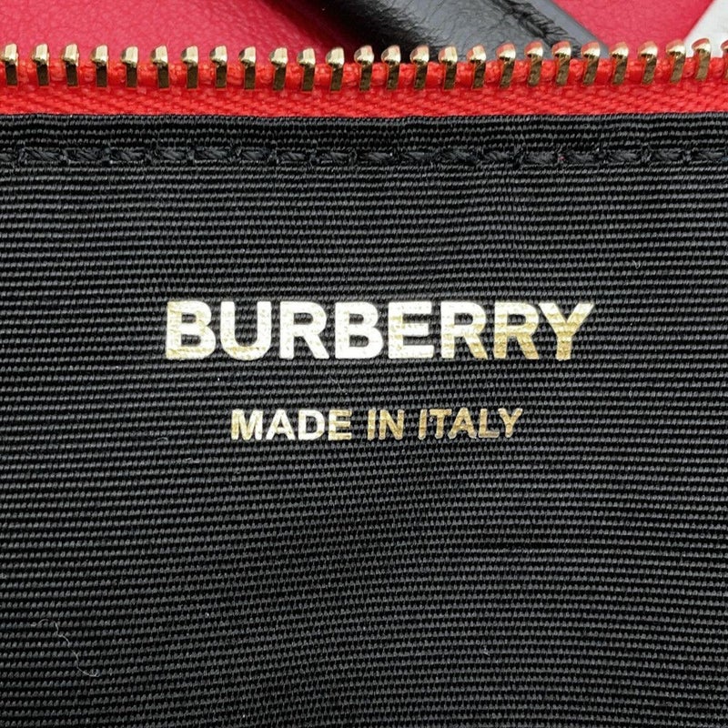 バーバリー ハンドバッグ BTロゴ フリンジ フラッグバッグ レザー 8046596 BURBERRY 白
