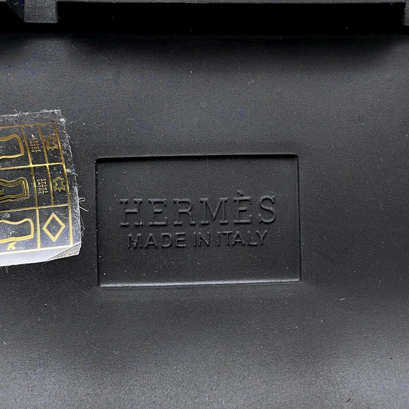 エルメス ショートブーツ フレッシュ ナイロン/レザー メンズサイズ42 HERMES 黒 メンズ