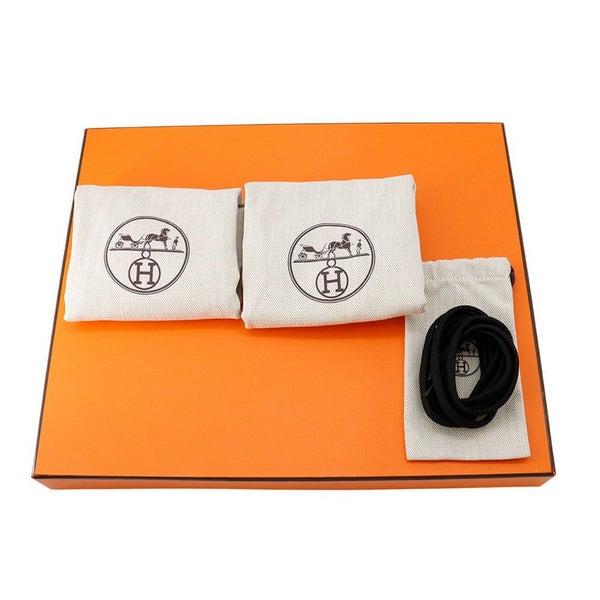 エルメス ショートブーツ フレッシュ ナイロン/レザー メンズサイズ42 HERMES 黒 メンズ