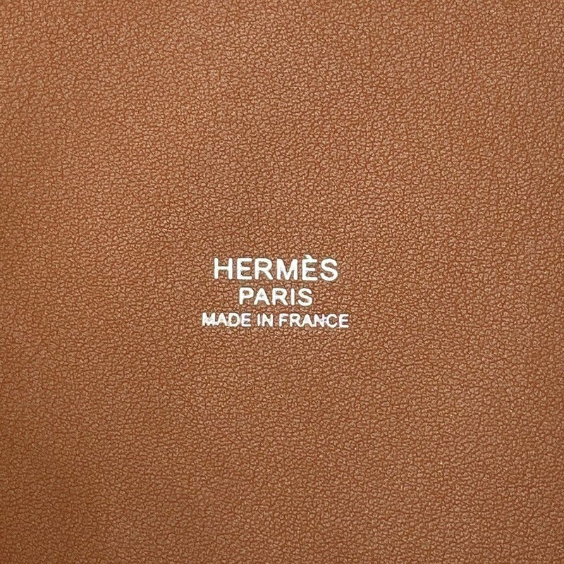 エルメス ハンドバッグ ピコタンロックPM グリスペール/ゴールド/シルバー金具 フェルト/スイフト  Y刻印