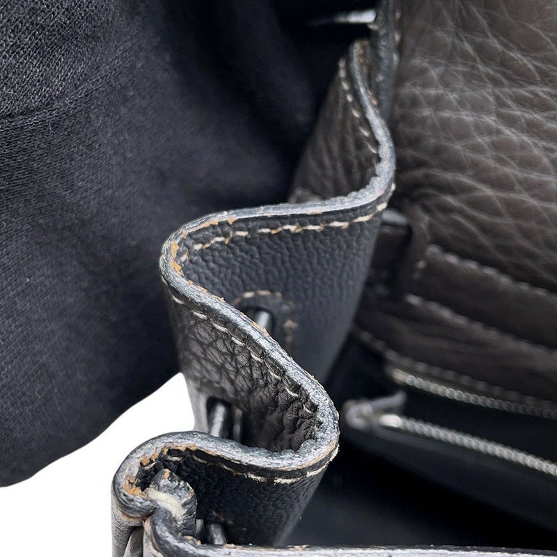 エルメス ハンドバッグ ケリー32 内縫い グラファイト/シルバー金具 トゴ □E刻印 2wayショルダー