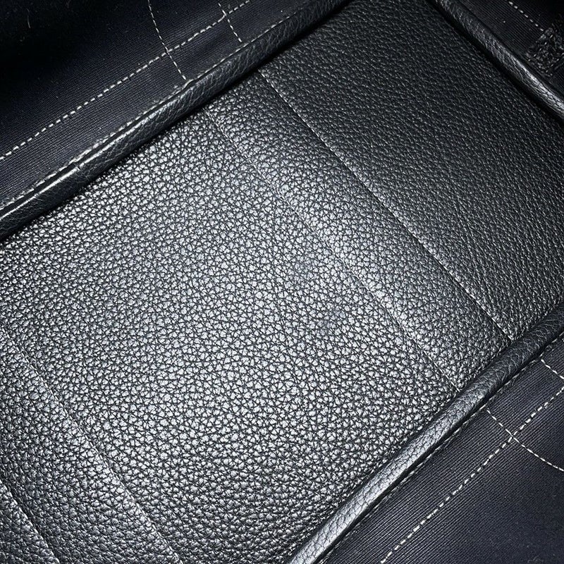 エルメス トートバッグ ガーデンパーティPM ブラック/シルバー金具 トワルアッシュ/ネゴンダ □G刻印 HERMES Garden Party 黒