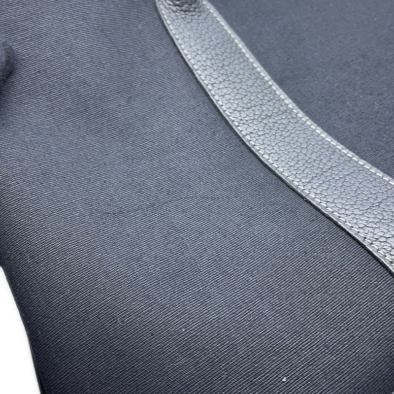 エルメス トートバッグ ガーデンパーティPM ブラック/シルバー金具 トワルアッシュ/ネゴンダ □G刻印 HERMES Garden Party 黒