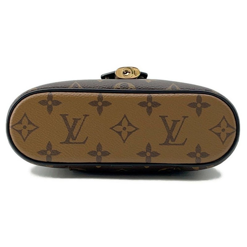 ルイヴィトン ハンドバッグ モノグラム・リバース ヴァニティ・チェーン ポーチ M47125 LOUIS VUITTON 2way ブラック 黒