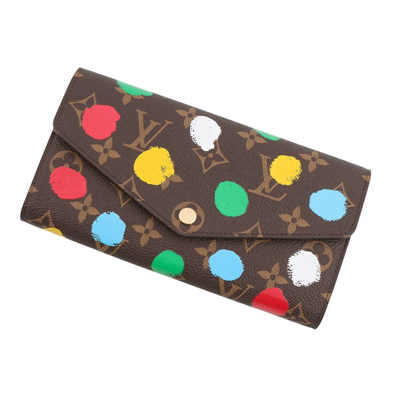 ルイヴィトン 長財布 モノグラム・ペインティッド ドット LV×YK ポルトフォイユ･サラ NM M81980 LOUIS VUITTON 草間彌生