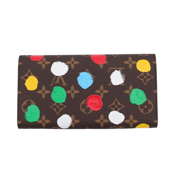 ルイヴィトン 長財布 モノグラム・ペインティッド ドット LV×YK ポルトフォイユ･サラ NM M81980 LOUIS VUITTON 草間彌生