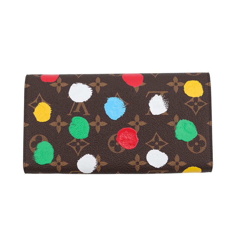 ルイヴィトン 長財布 モノグラム・ペインティッド ドット LV×YK ポルトフォイユ･サラ NM M81980 LOUIS VUITTON 草間彌生