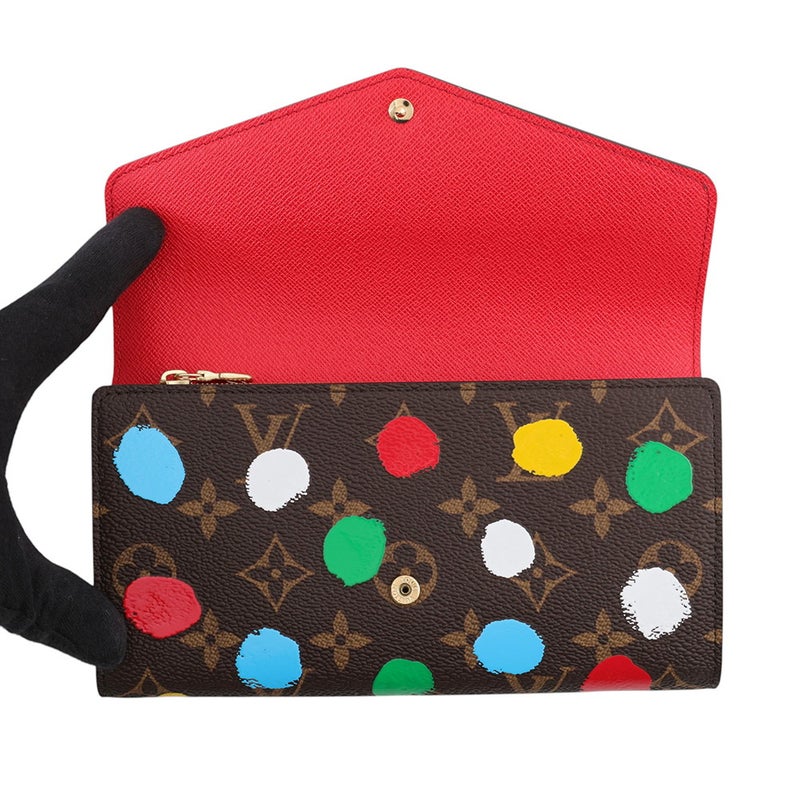 ルイヴィトン 長財布 モノグラム・ペインティッド ドット LV×YK ポルトフォイユ･サラ NM M81980 LOUIS VUITTON 草間彌生
