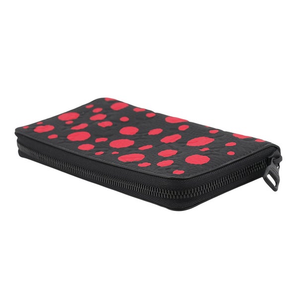 ルイヴィトン モノグラム・アンプラント インフィニティ ドット LV × YK ジッピーウォレット・ヴェルティカル M81904 草間彌生 黒 ブラック