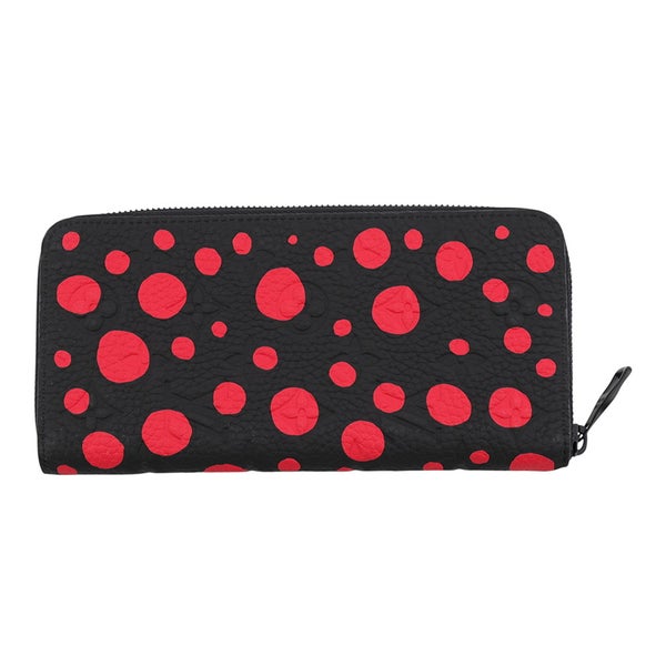ルイヴィトン モノグラム・アンプラント インフィニティ ドット LV × YK ジッピーウォレット・ヴェルティカル M81904 草間彌生 黒 ブラック