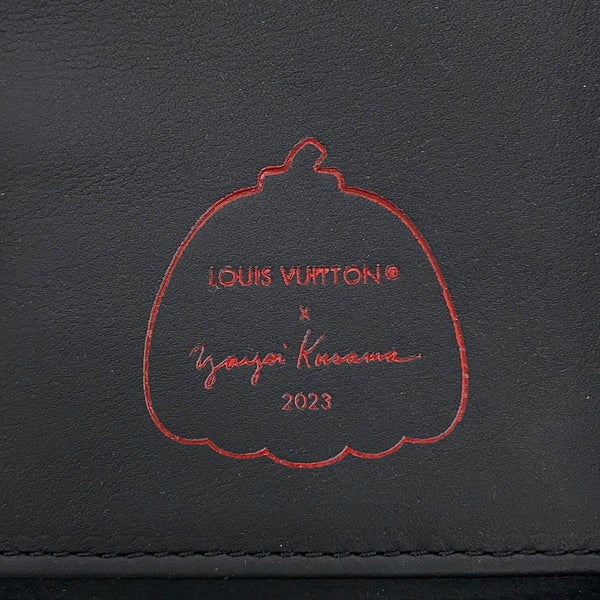 ルイヴィトン モノグラム・アンプラント インフィニティ ドット LV × YK ジッピーウォレット・ヴェルティカル M81904 草間彌生 黒 ブラック