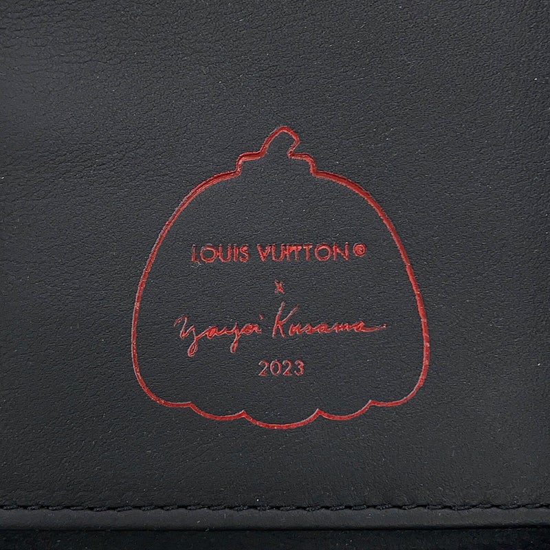 ルイヴィトン モノグラム・アンプラント インフィニティ ドット LV × YK ジッピーウォレット・ヴェルティカル M81904 草間彌生 黒 ブラック