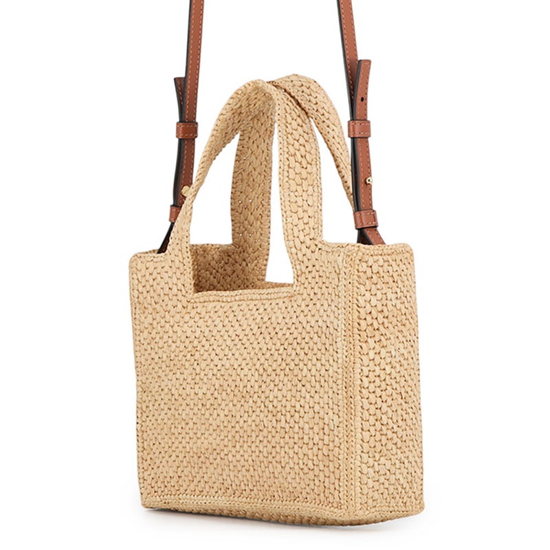 ロエベ ハンドバッグ フォント トート ミニ ラフィア レザー ALF1V46X12 LOEWE 2way