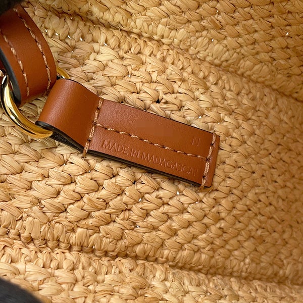 ロエベ ハンドバッグ フォント トート ミニ ラフィア レザー ALF1V46X12 LOEWE 2way