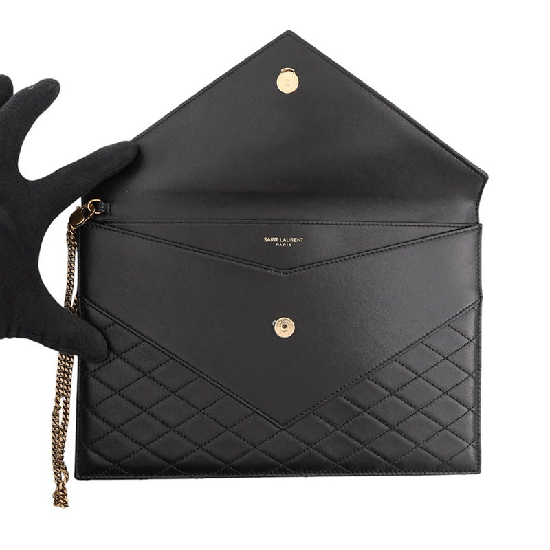 サンローランパリ クラッチバッグ ギャビー ラムスキン 685596 SAINT LAURENT PARIS 黒