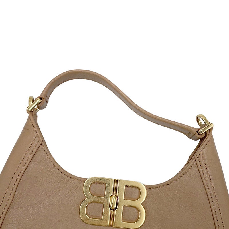 バレンシアガ ハンドバッグ BB ソフト ホーボーバッグ スモール カーフレザー 801928 BALENCIAGA 2way