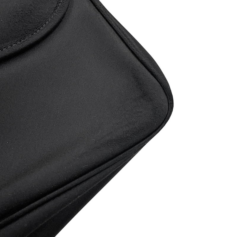 バレンシアガ ハンドバッグ Leopolda ポシェット リボン サテン 791997 BALENCIAGA 黒