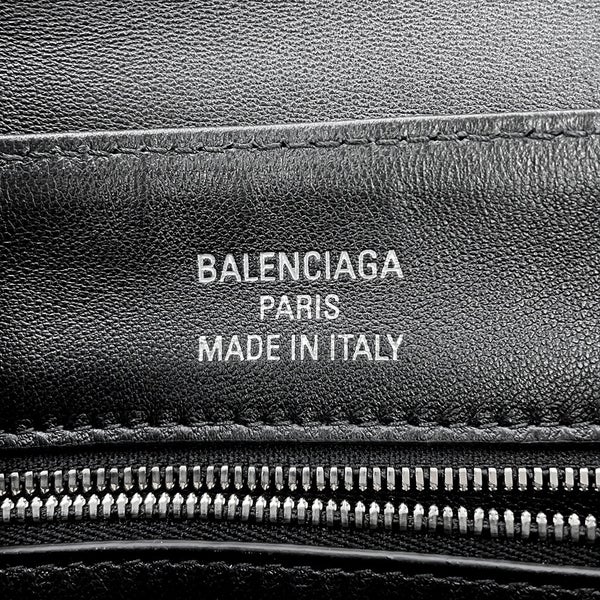 バレンシアガ ハンドバッグ Leopolda ポシェット リボン サテン 791997 BALENCIAGA 黒