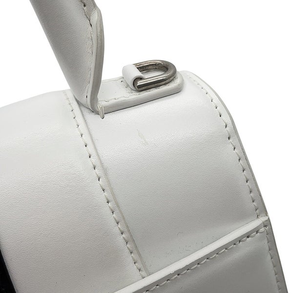 バレンシアガ ハンドバッグ アワーグラス スモール レザー 593546 BALENCIAGA 2Wayショルダー アディダス セール品 白 黒