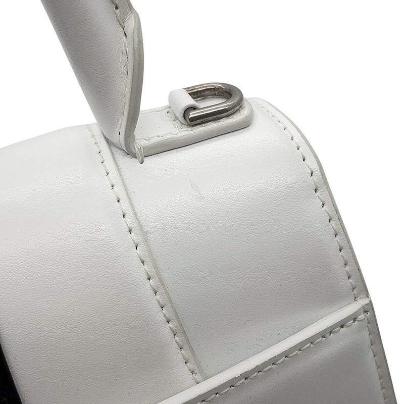 バレンシアガ ハンドバッグ アワーグラス スモール レザー 593546 BALENCIAGA 2Wayショルダー アディダス セール品 白 黒