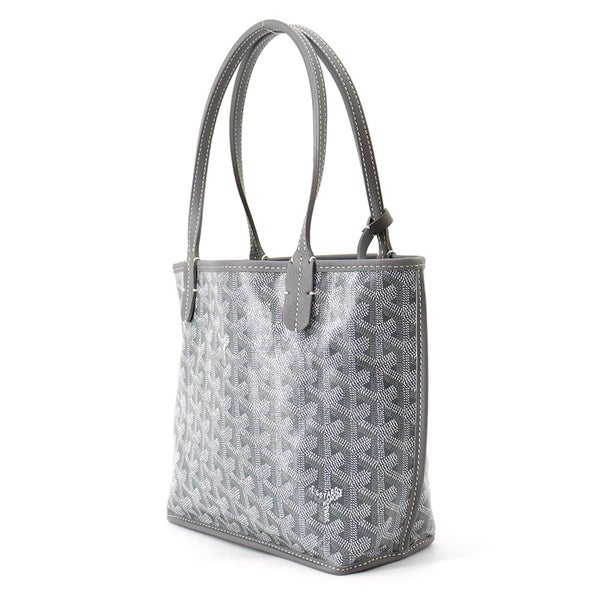 ゴヤール ハンドバッグ アンジュ ミニ リバーシブル PVC レザー ANJOUSMINCG51TY51P GOYARD ポーチ付き ヘリンボーン