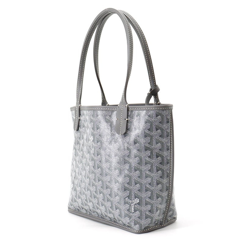 ゴヤール ハンドバッグ アンジュ ミニ リバーシブル PVC レザー ANJOUSMINCG51TY51P GOYARD ポーチ付き ヘリンボーン