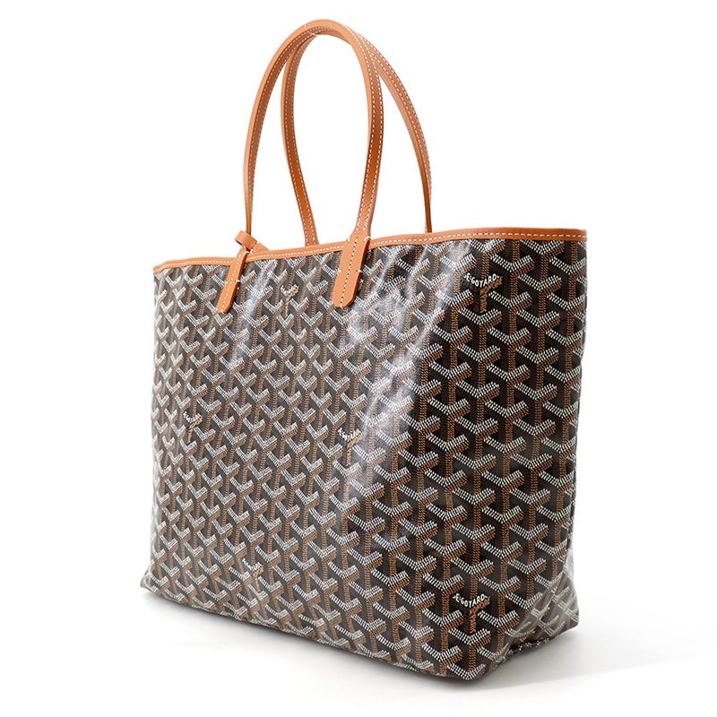 ゴヤール トートバッグ サンルイPM PVC レザー STLOUIPMLTY01CL03P GOYARD ポーチ付き ヘリンボーン 黒