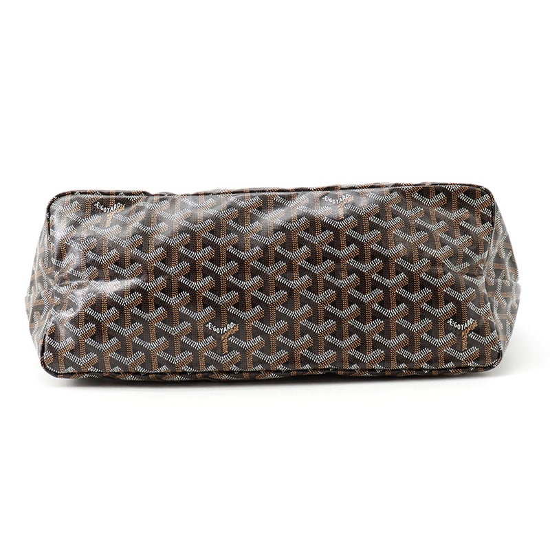 ゴヤール トートバッグ サンルイPM PVC レザー STLOUIPMLTY01CL03P GOYARD ポーチ付き ヘリンボーン 黒
